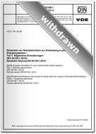 Cover VDE-AR-E 2623-2-2 Anwendungsregel:2009-10