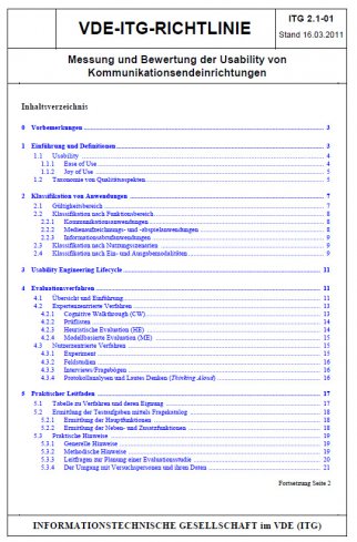 VDE-ITG-Richtlinie ITG 2.1-01