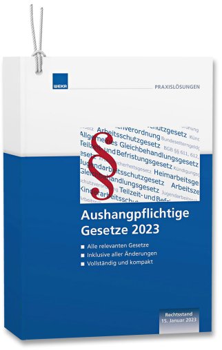 Aushangpflichtige Gesetze 2023