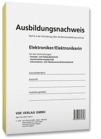 Ausbildungsnachweis Elektroniker Elektronikerin Bucher Vde Verlag