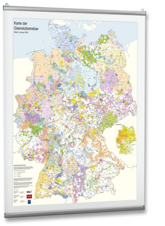 Karte der Gasnetzbetreiber 2022