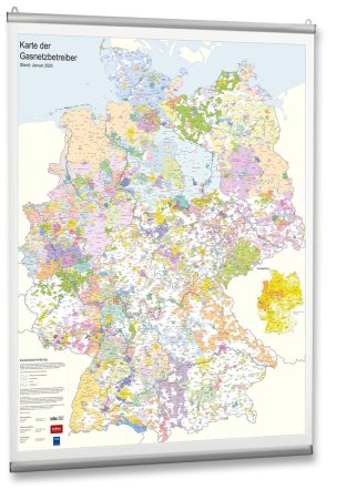 Karte der Gasnetzbetreiber 2025