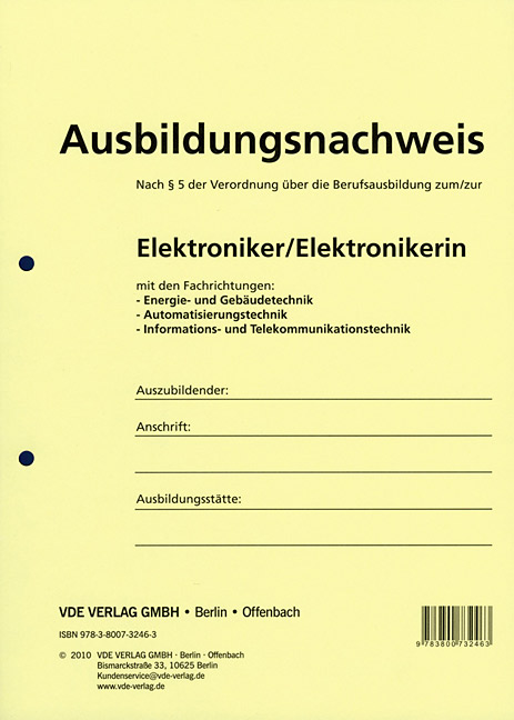 Berichtsheft Elektroniker Berichtsheft Elektroniker