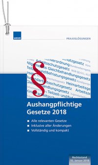 Aushangpflichtige Gesetze 2018