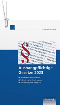 Aushangpflichtige Gesetze 2023