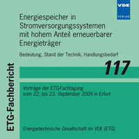 Energiespeicher in Stromversorgungssystemen mit hohem Anteil erneuerbarer Energieträger