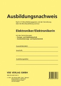 Ausbildungsnachweis Elektroniker/Elektronikerin