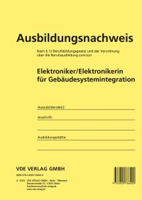 Ausbildungsnachweis Elektroniker/Elektronikerin für Gebäudesystemintegration