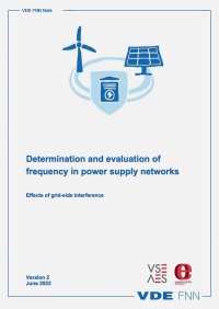 Determination and evaluation of frequency in power supply networks