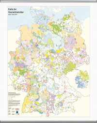 Karte der Gasnetzbetreiber 2019