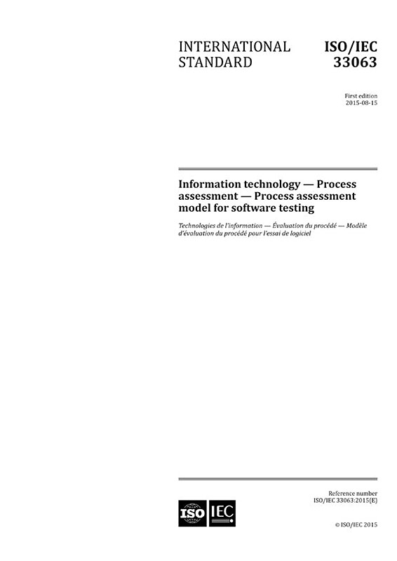 ISO/IEC 33063:2015 - IEC Standards - VDE Publishing House