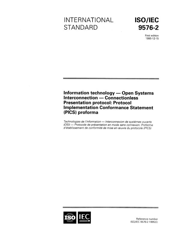 ISO/IEC 9576-2:1995 - IEC-Normen - VDE VERLAG
