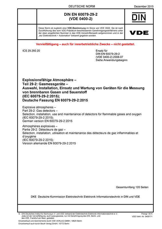 Warnhinweis gemäß DIN VDE 0100-712.514